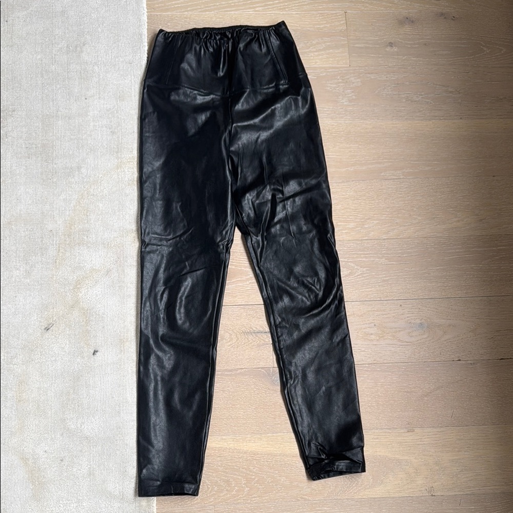 Black Faux Leather Pants